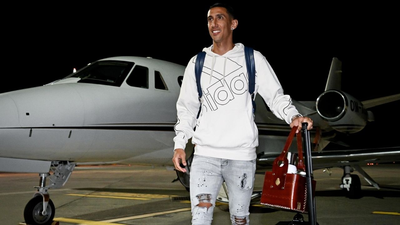 Ángel Di María arriba en jet privado a Italia para integrarse a su nuevo club