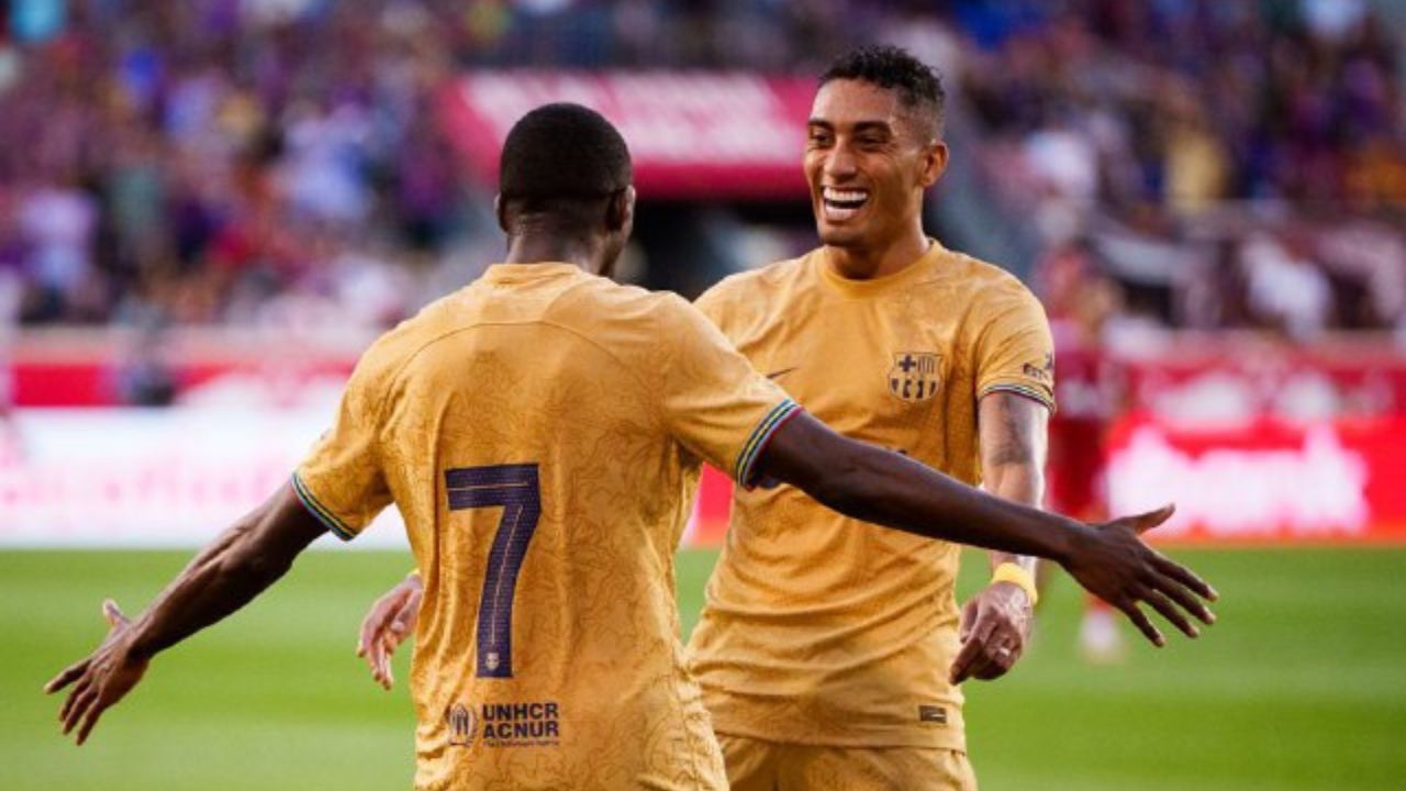 Golazo de Dembélé en el amistoso entre el Barcelona y el New York Red Bulls