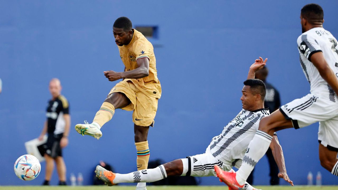 Barcelona empata en amistoso con Juventus con golazos de Dembélé