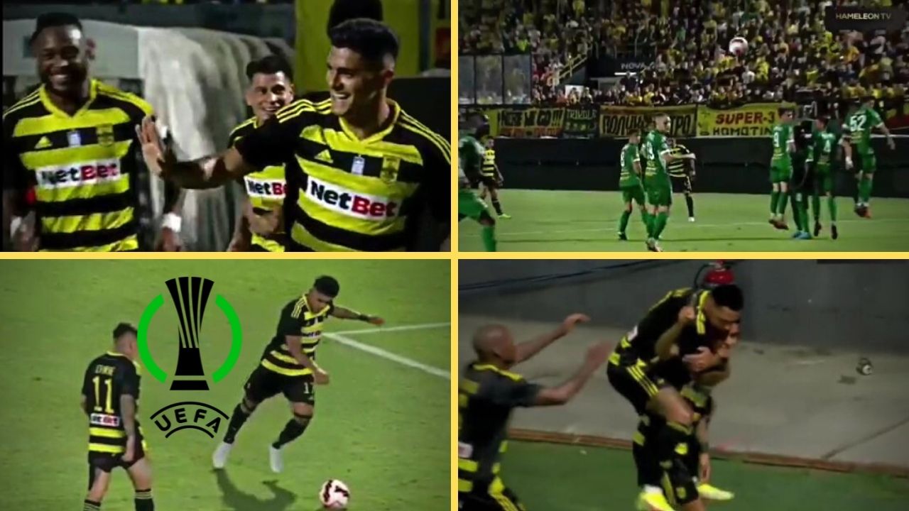 ¡Histórico! Luis Palma marca golazo con el Aris en triunfo por la Conference League