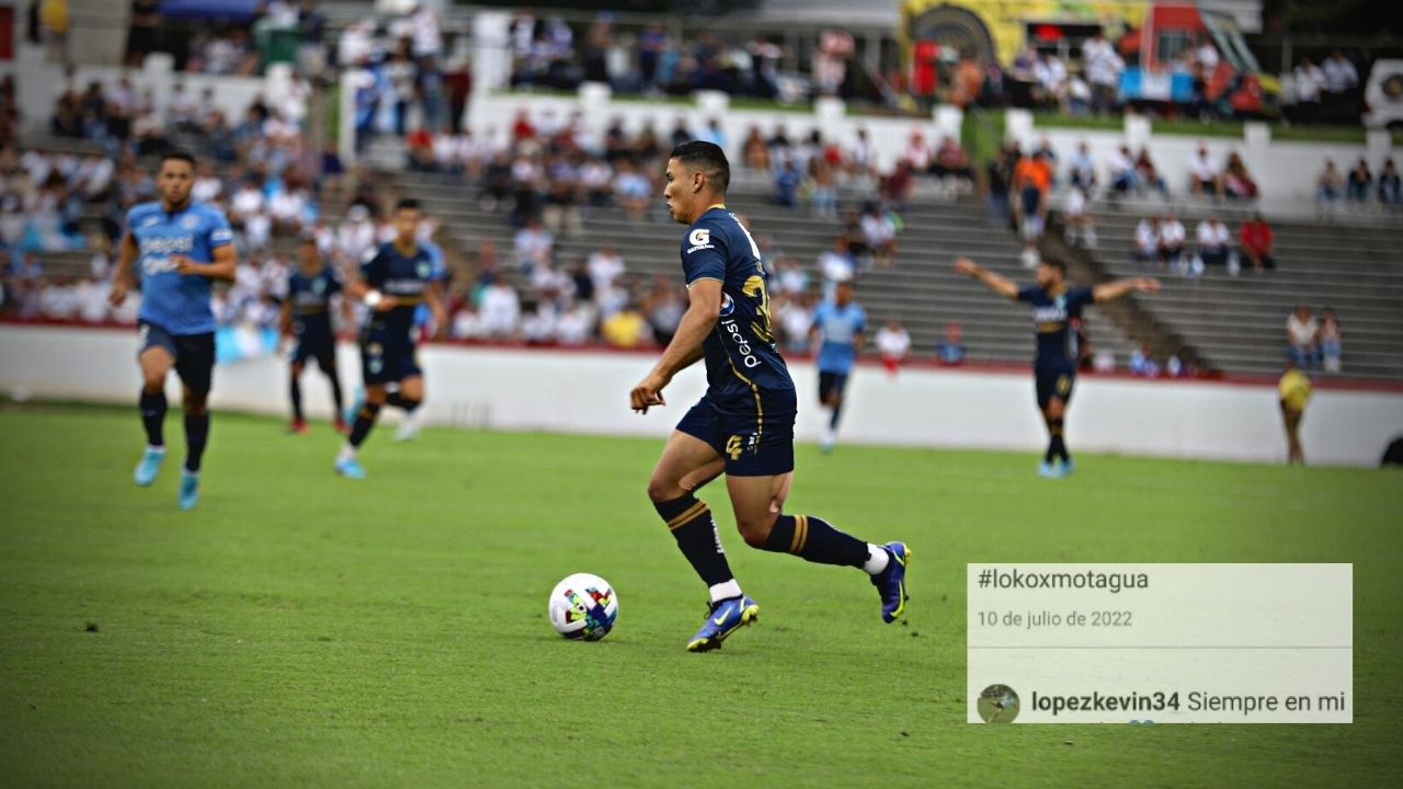 La emotiva reacción de Kevin López luego de anotarle al Motagua con Comunicaciones