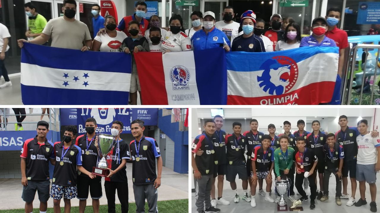 ¡Merecido! Olimpia Sub-15 regresa a Honduras y es recibido por todo lo alto