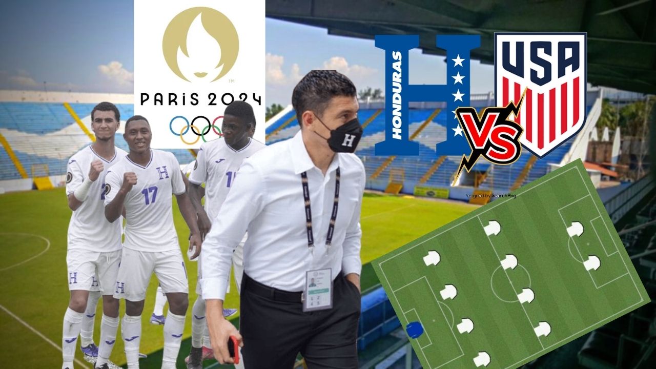 ¡Sin reservas! El probable once de Honduras para pelear el boleto a París 2024 con Estados Unidos