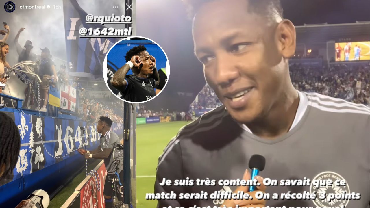 La locura de Romell Quioto con la afición luego de anotar el gol del triunfo del CF Montreal