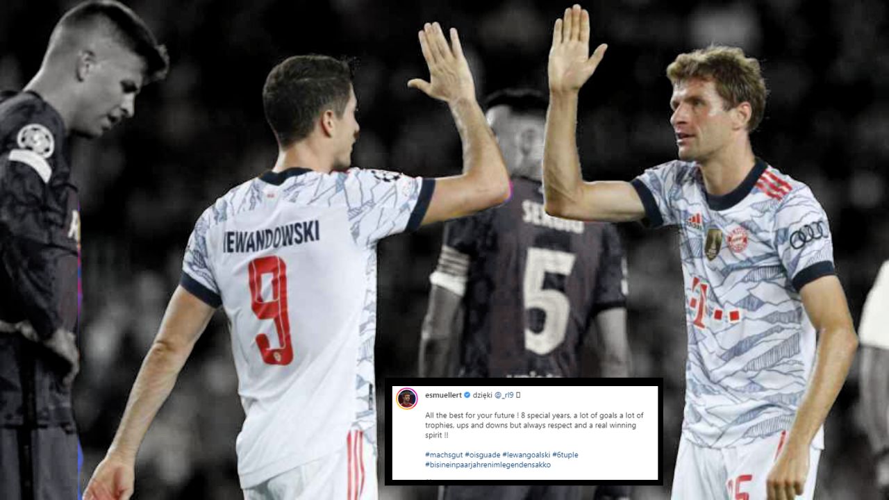 El mensaje de despedida de Thomas Müller a Lewandowski por marcharse al Barcelona