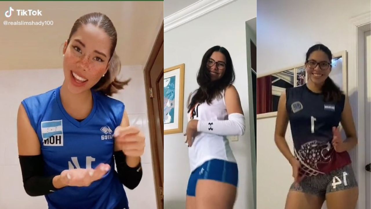 Seleccionada de voleibol de Honduras conquista TikTok con sensuales bailes