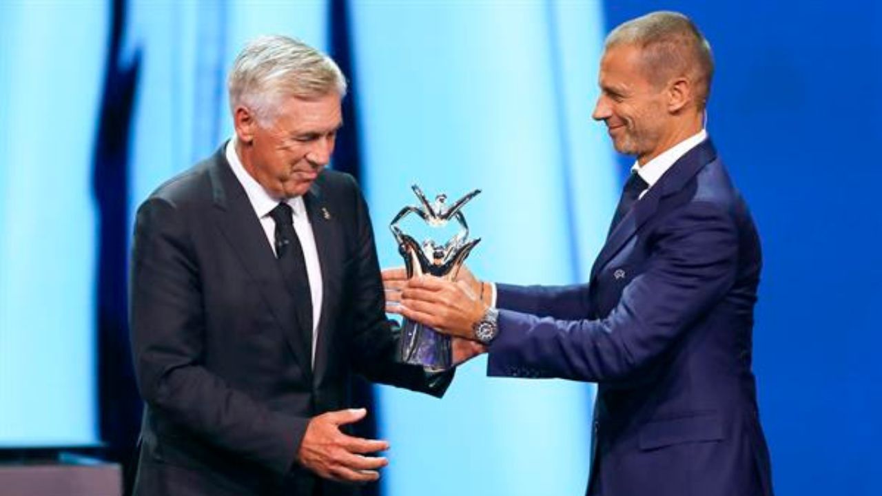 Carlo Ancelotti, elegido 'Entrenador del año de la UEFA'