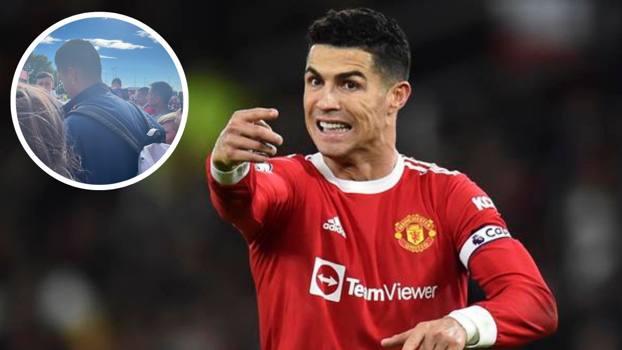 ¿Molesto? Cristiano abandonó el Old Trafford antes de finalizar el encuentro ante el Rayo