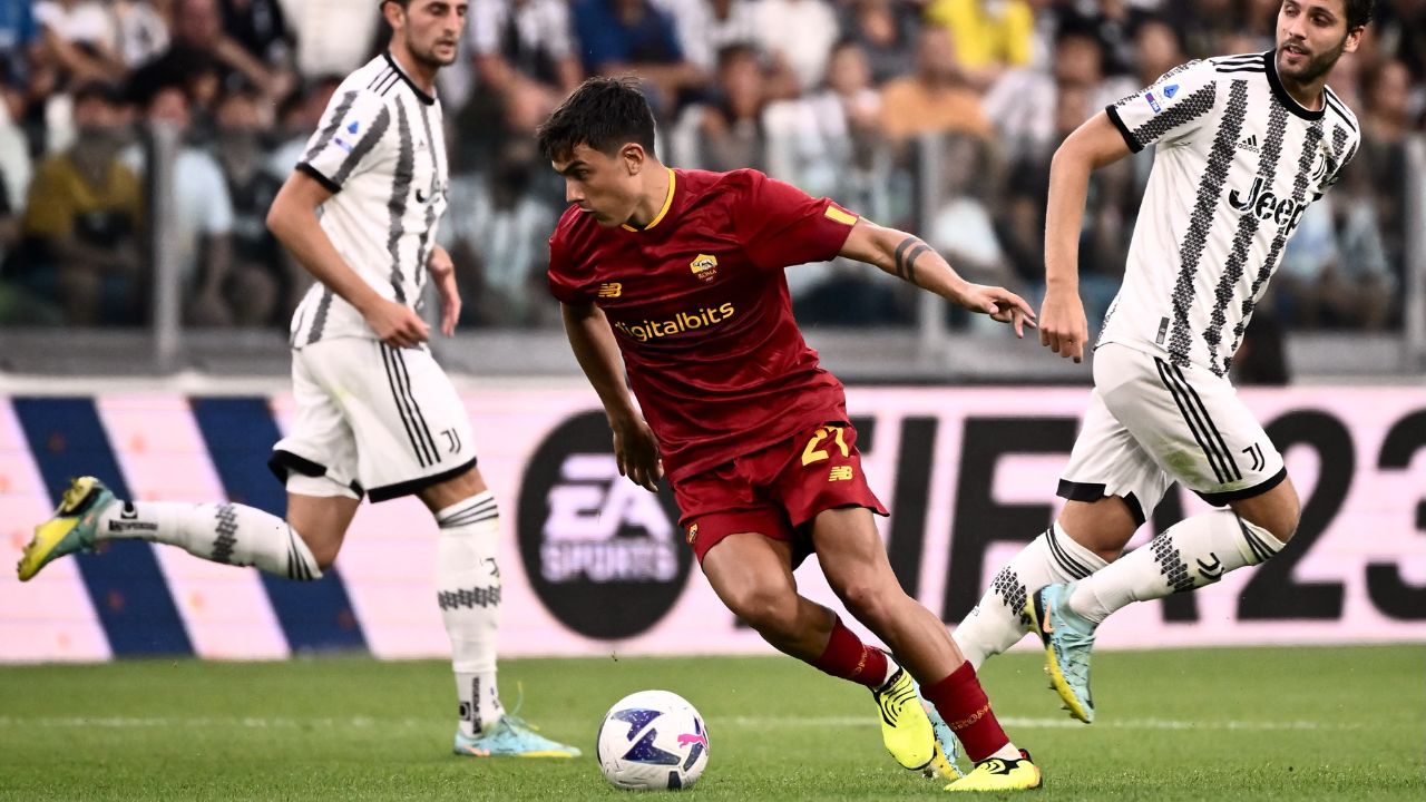 Así fue el regreso de Dybala a Turín para enfrentar a la Juventus con la camisa de la Roma