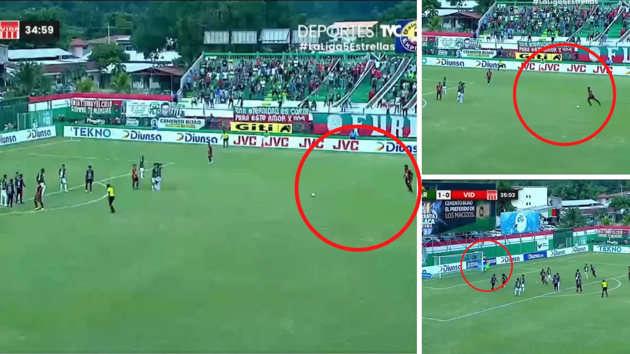 ¡Una joya! Elison Rivas anota un golazo de tiro libre ante Marathón