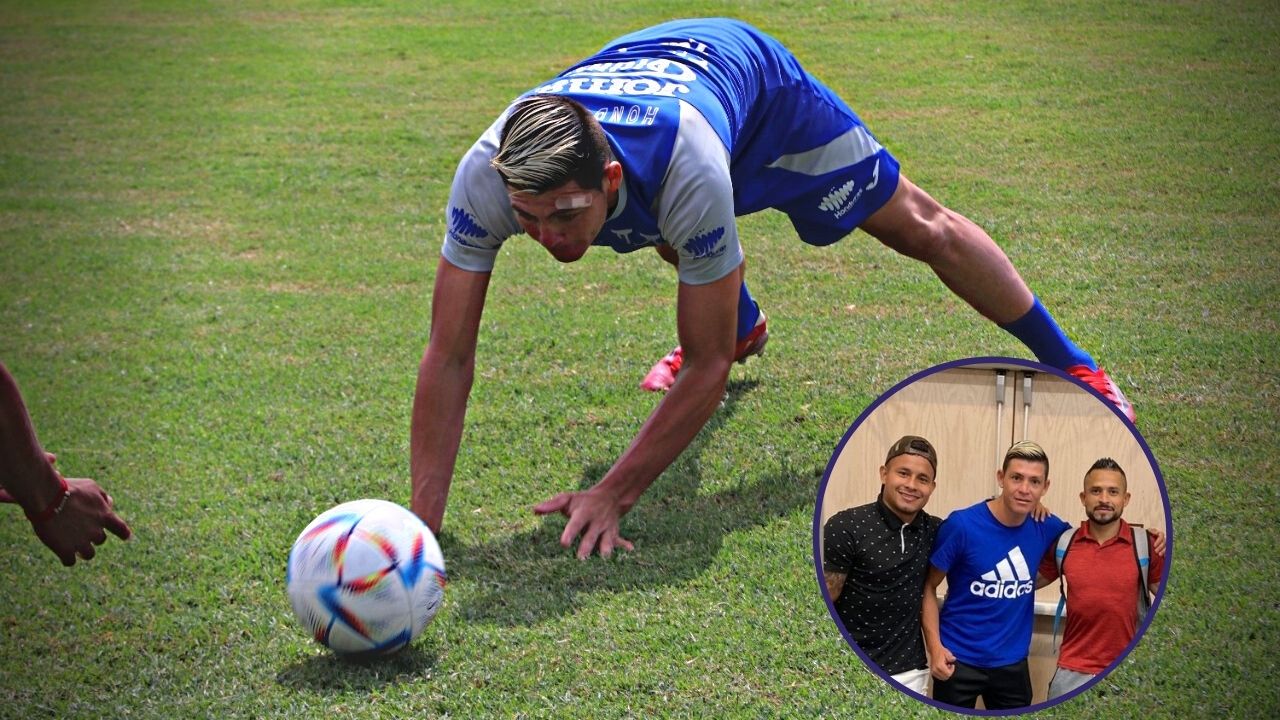 Seleccionados de Honduras lanzan gesto de apoyo para Francisco Martínez tras su debut