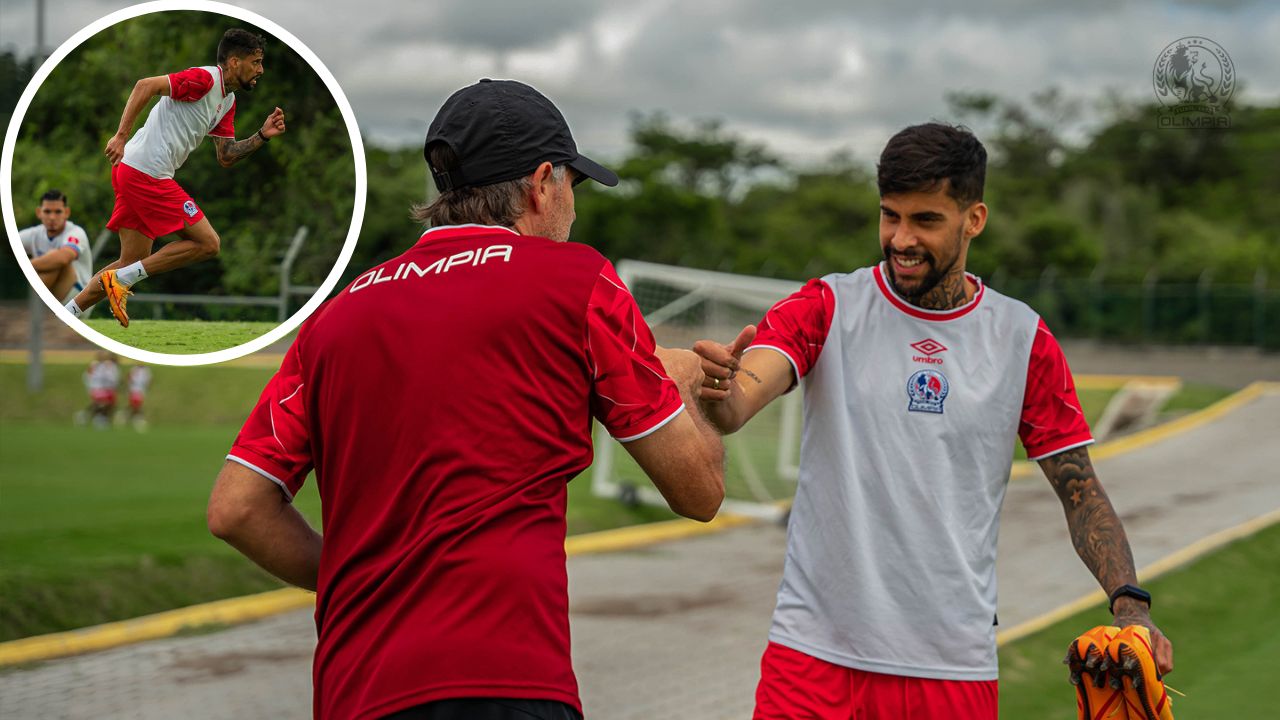 Gabriel Araújo Carvalho ya suda la camiseta del Olimpia