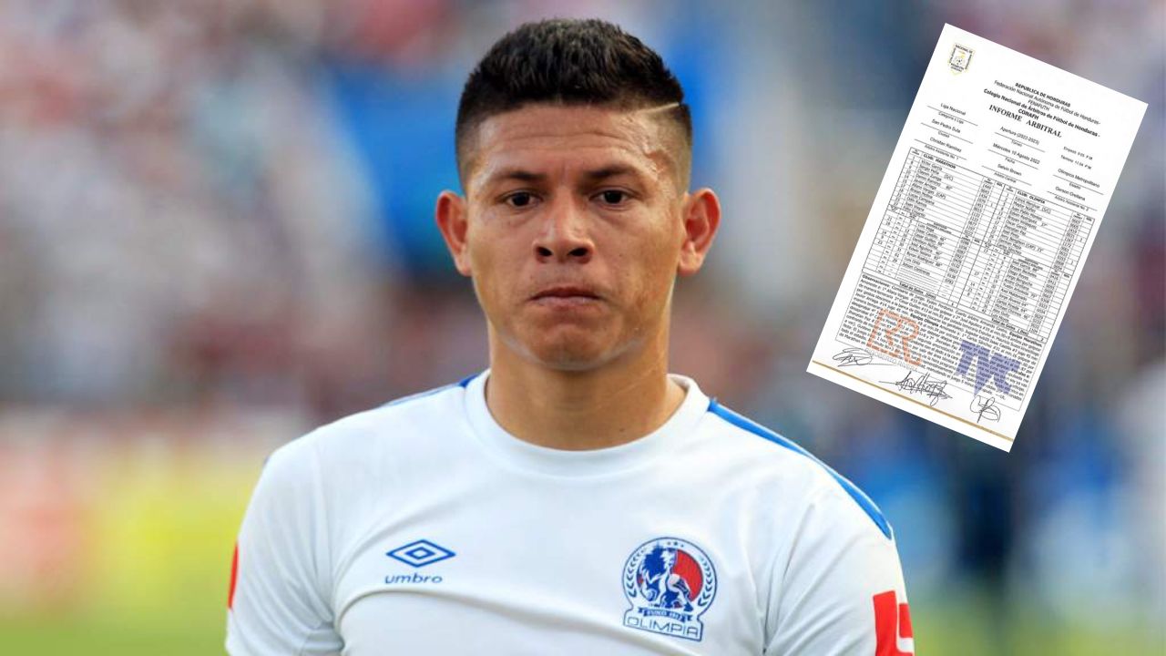 Acta revela lo que Jonathan Paz le dijo al árbitro tras ser expulsado ante Marathón