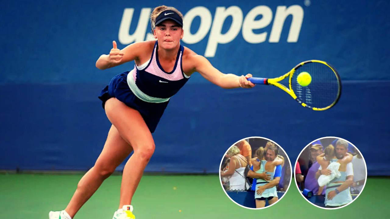 Tenista del US Open causa polémica tras ser 'manoseada' por su entrenador y padre