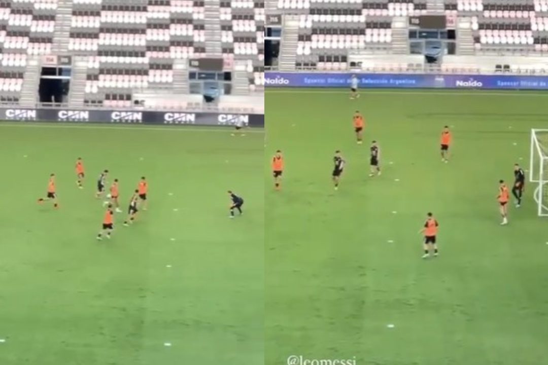 ¡Atención 'Buba' López! Así pulió Lionel Messi su puntería previo al juego ante Honduras