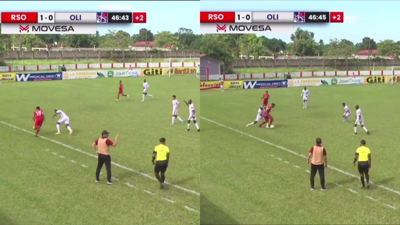 Exjugador del Motagua y su humillante jugada contra Brayan Beckeles en Tocoa