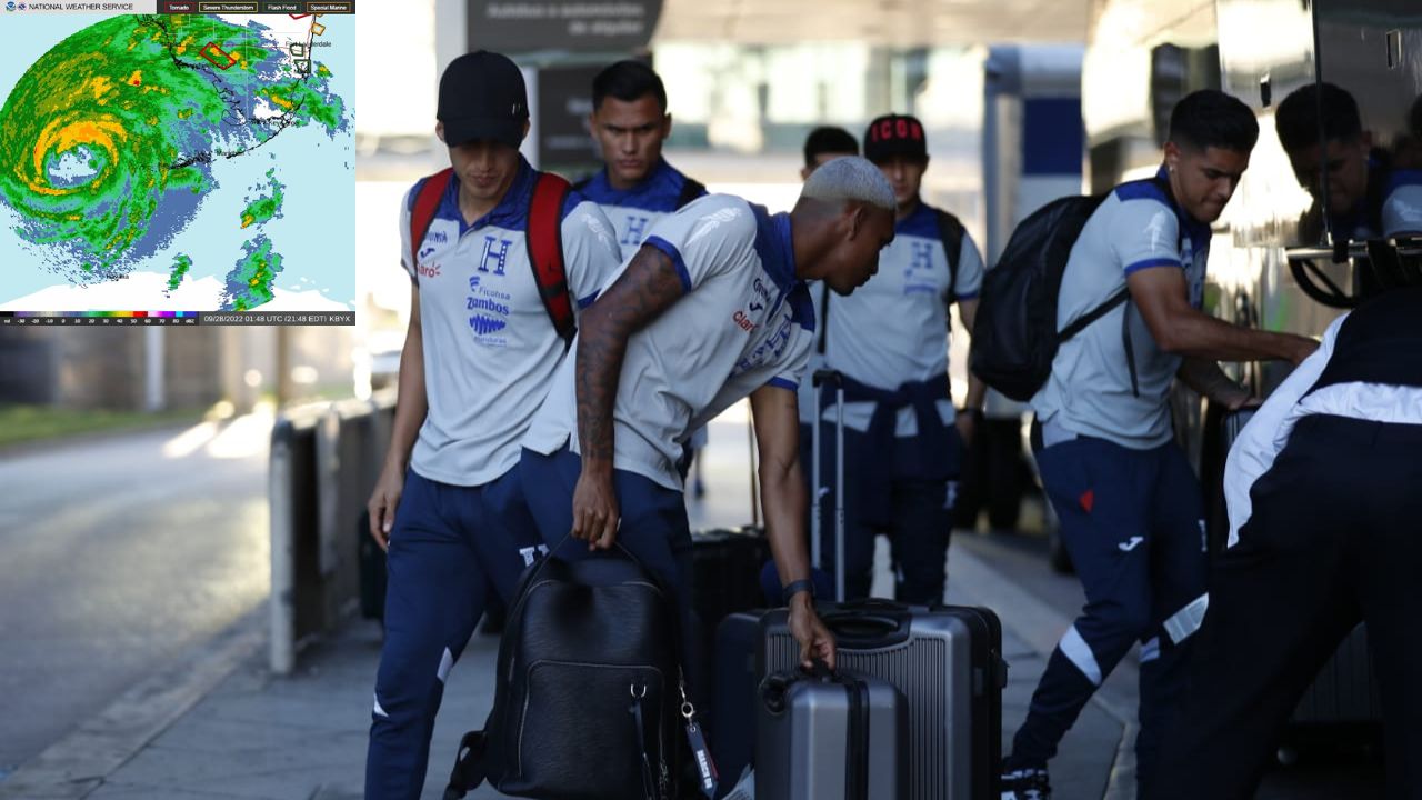Selección de Honduras regresará dividida al país por culpa del Huracán Ian