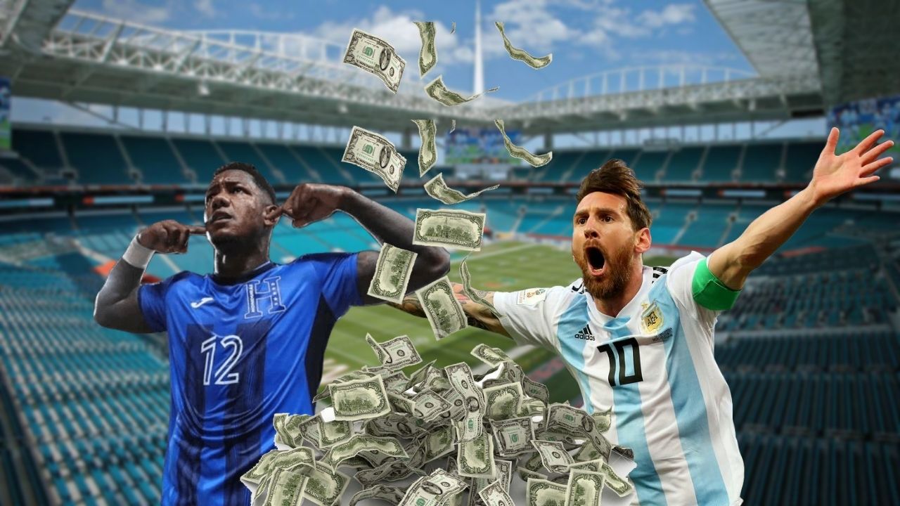 Revelan la gran cantidad económica que ganará Honduras por jugar contra Argentina