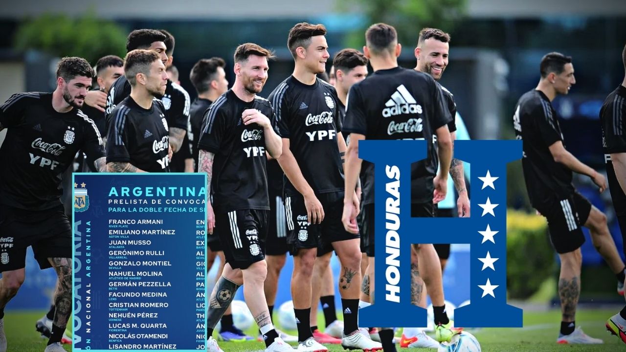 Argentina da a conocer los nombres de los jugadores convocados para enfrentar a Honduras en Miami