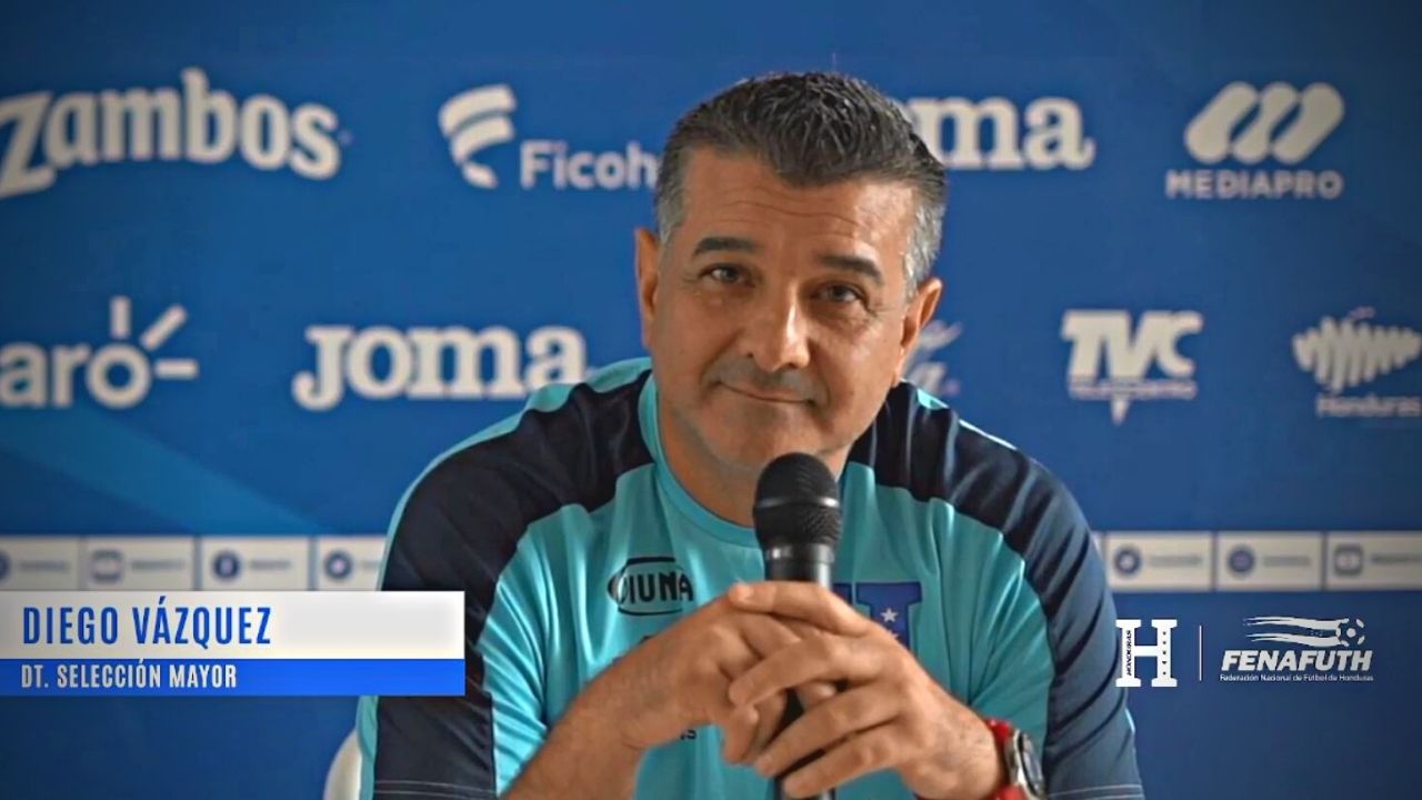 Diego Vazquez y petición a los jugadores de Honduras para el amistoso contra Argentina