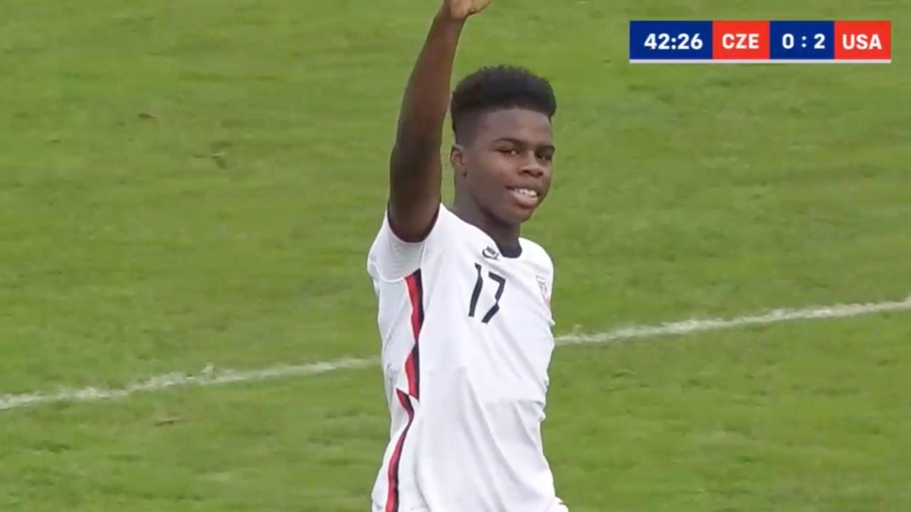 Keyrol Figueroa anota su primer gol con la Sub-17 de Estados Unidos