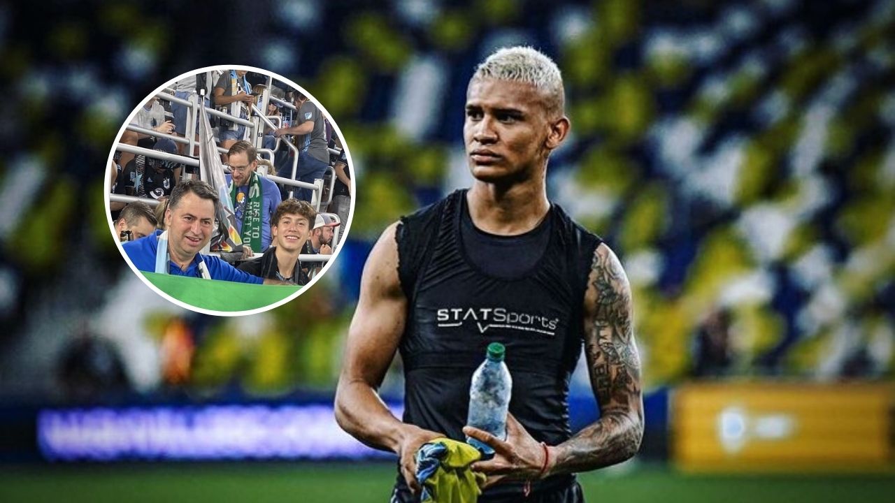 Aficionados de equipo hondureño sorprenden a Kervin Arriaga en pleno juego de MLS