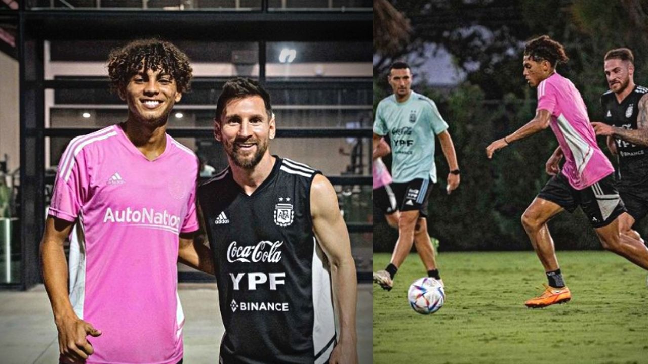 Legionario hondureño conoce a Messi y se enfrentó con la selección de Argentina el mismo día