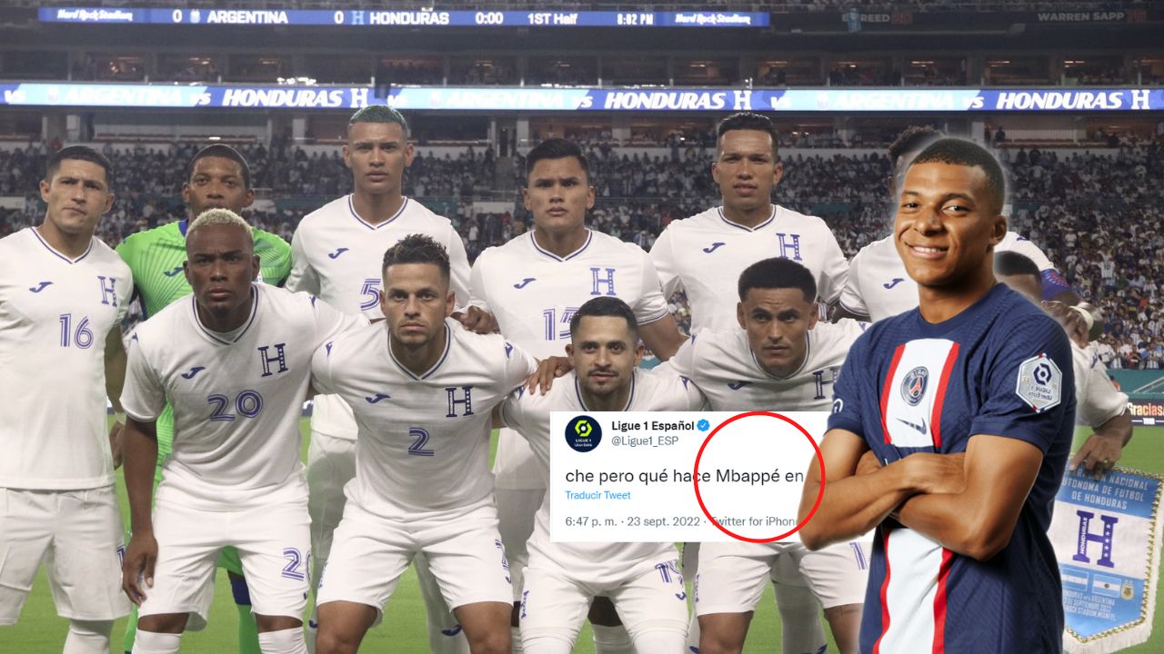 Liga de Francia 'confunde' a futbolista hondureño con Mbappé