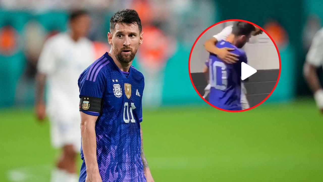 Este fue el primer jugador hondureño en saludar a Lionel Messi ante Argentina