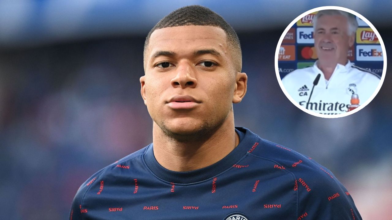 Así reaccionó Ancelotti al ser consultado sobre Mbappé tras salir a la luz que podría abanador antes al PSG