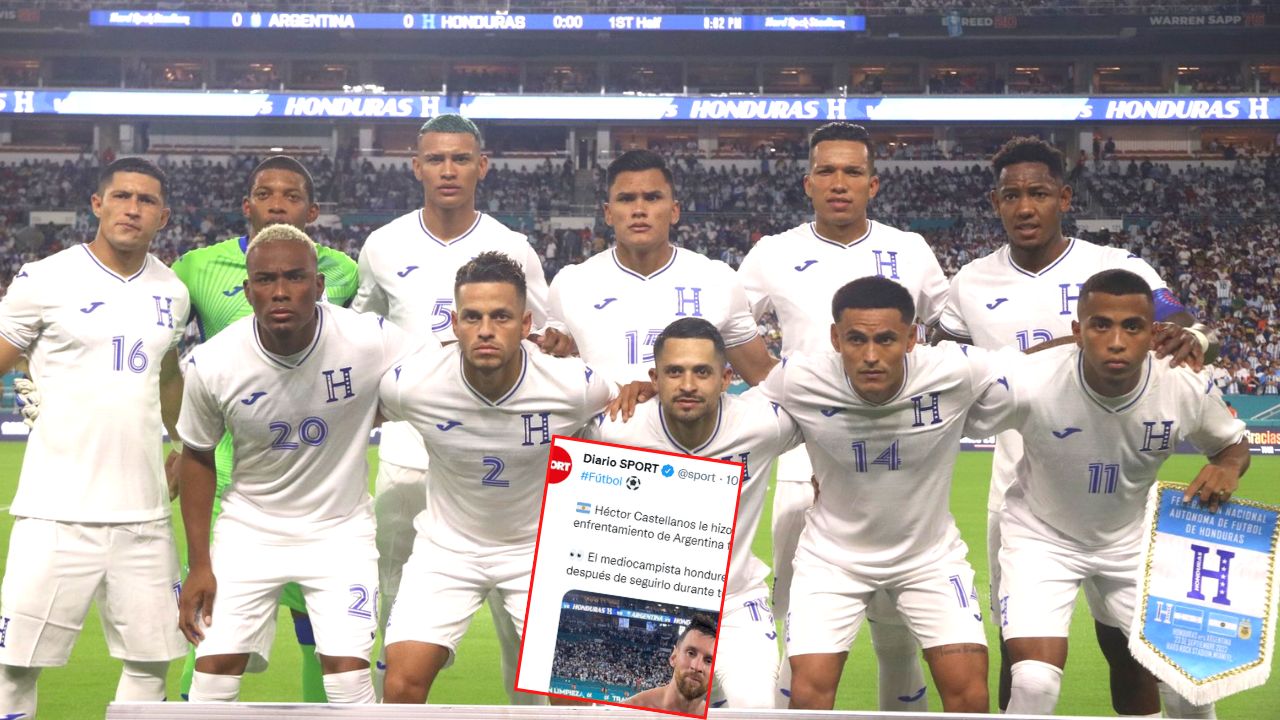 Prestigioso medio europeo destaca a jugador hondureño tras partido ante Argentina
