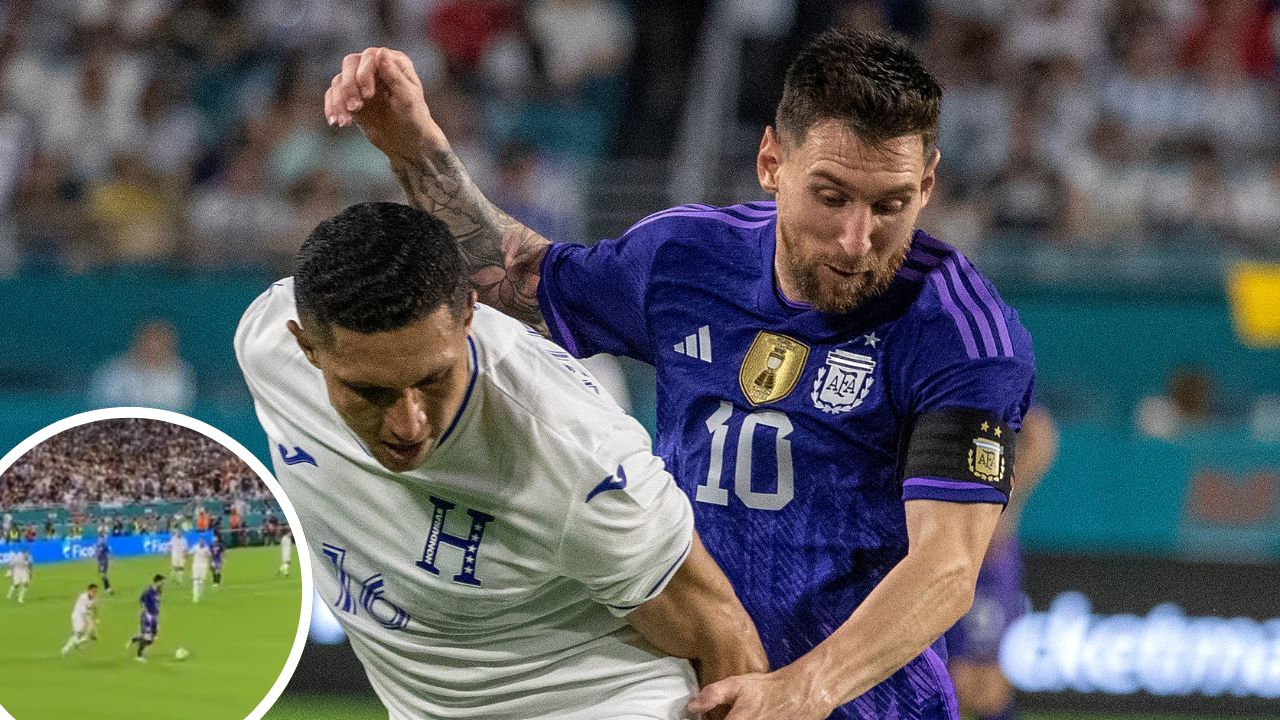 Video de Lionel Messi 'bailando' a Héctor Castellanos en el Hard Rock Stadium de Miami