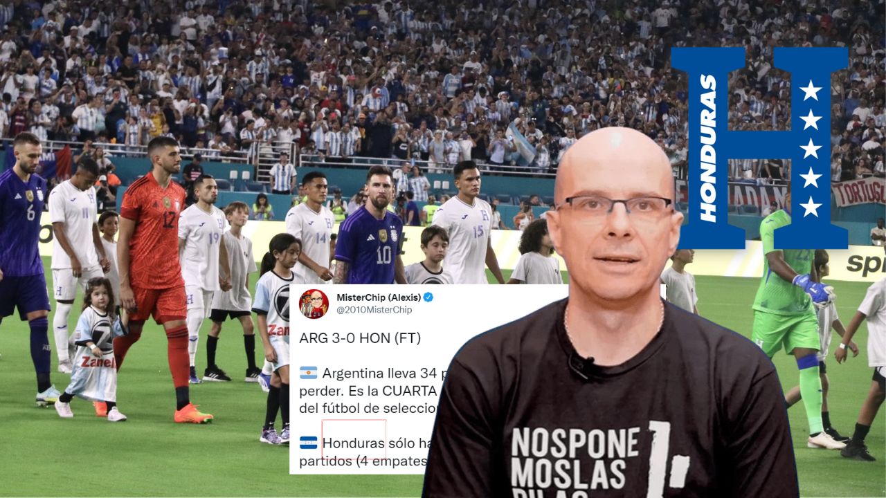 MisterChip con dato que causa asombro para Honduras tras el duelo ante Argentina
