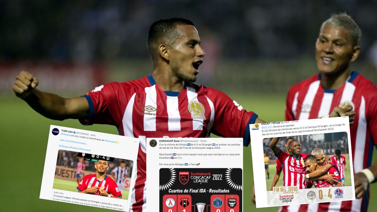 Esto dijo la prensa internacional tras la goleada del Olimpia ante Diriangén en Liga Concacaf