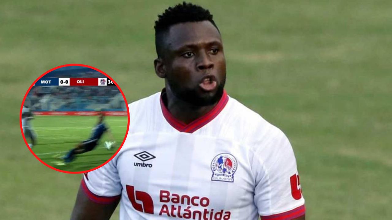El enfado de Yustin Arboleda tras polémica jugada de Motagua en el superclásico