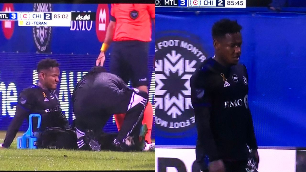 Romell Quioto se llevó tremendo susto con el Montreal a días de enfrentar a Argentina