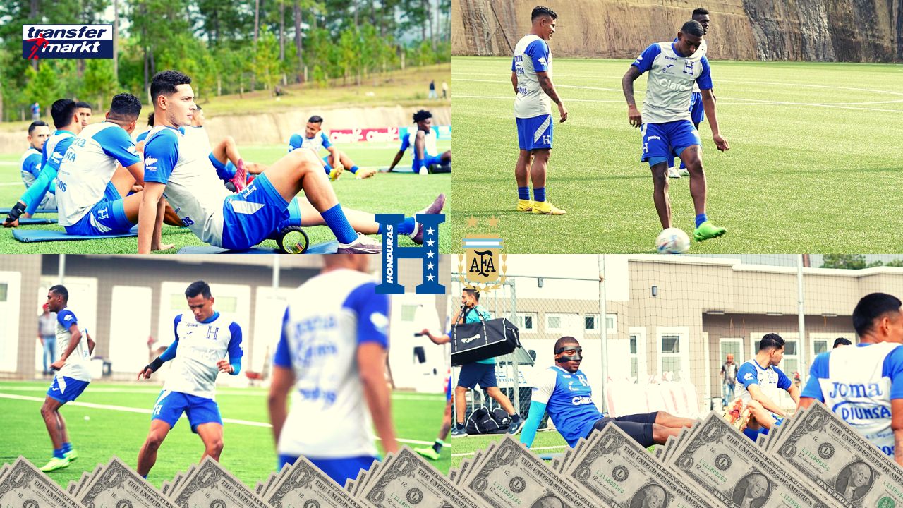 Estos son los jugadores más caros de la selección de Honduras que enfrentará a Argentina