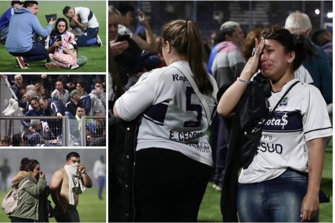 Gas lacrimógeno, llanto y zozobra: partido entre Gimnasia y Boca suspendido por incidentes en Argentina