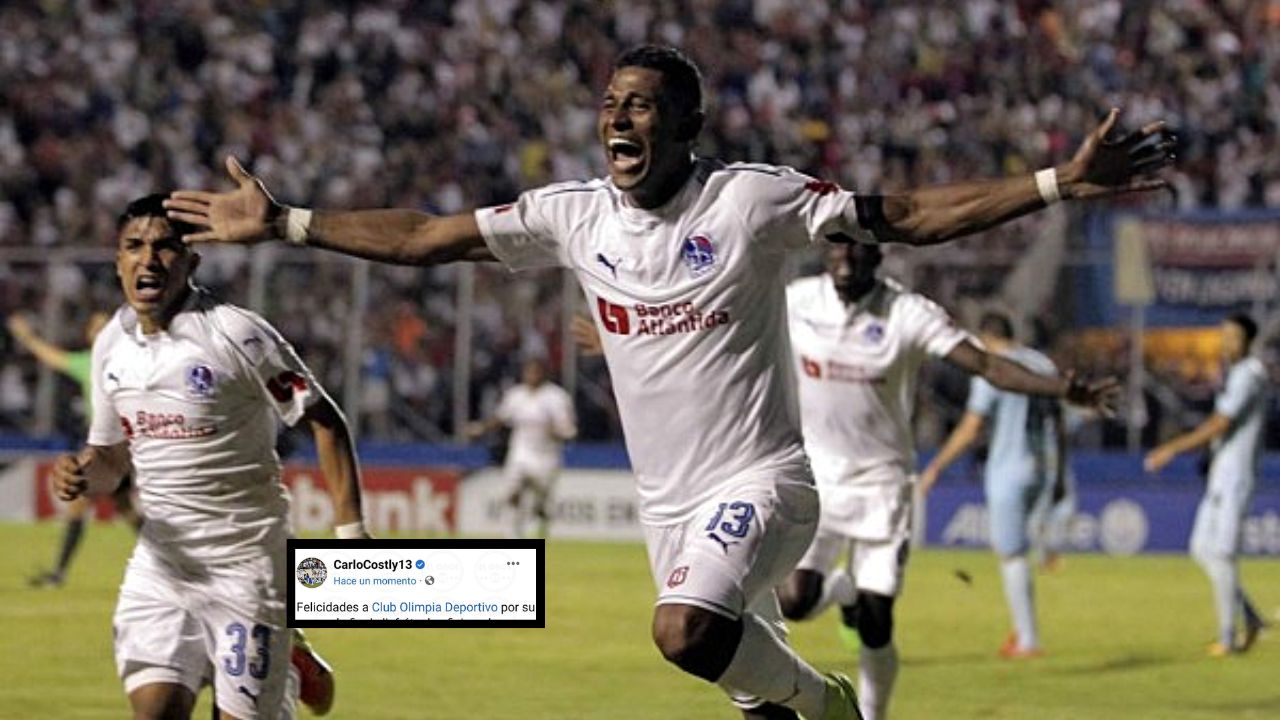 Carlo Costly y su especial mensaje al Olimpia por eliminar al Motagua en Liga Concacaf