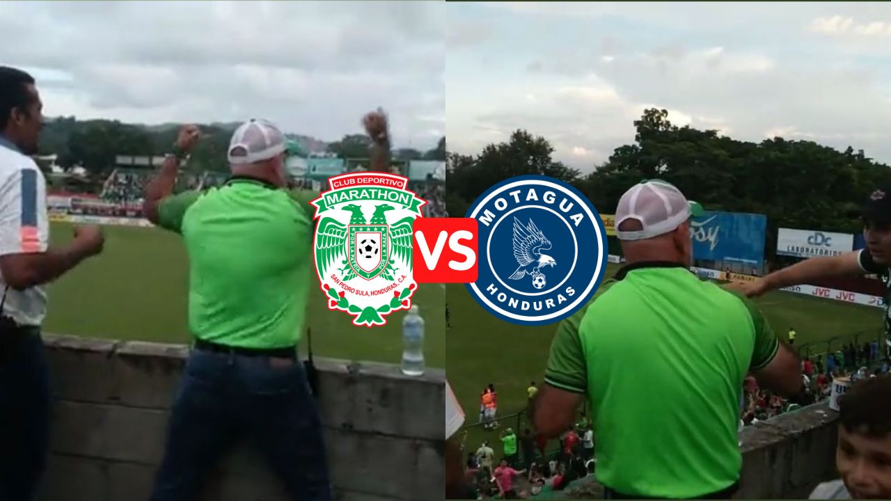 Presidente de Marathón protagonista de eufórica celebración en empate vs Motagua