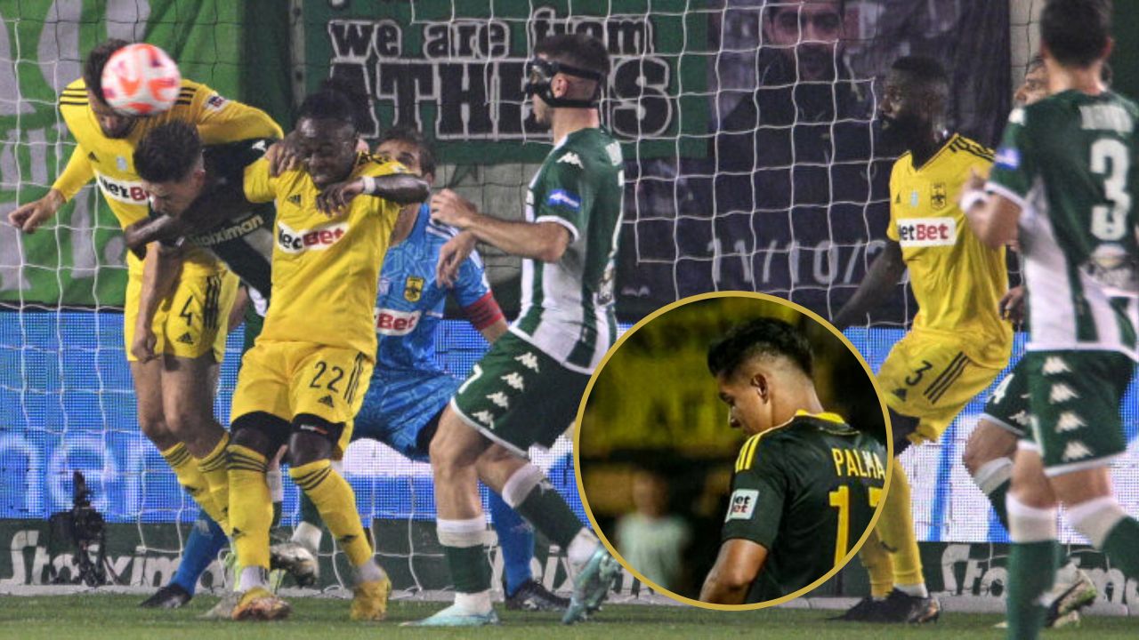 Luis Palma es expulsado con Aris FC que fue derrotado contra Panathinaikos