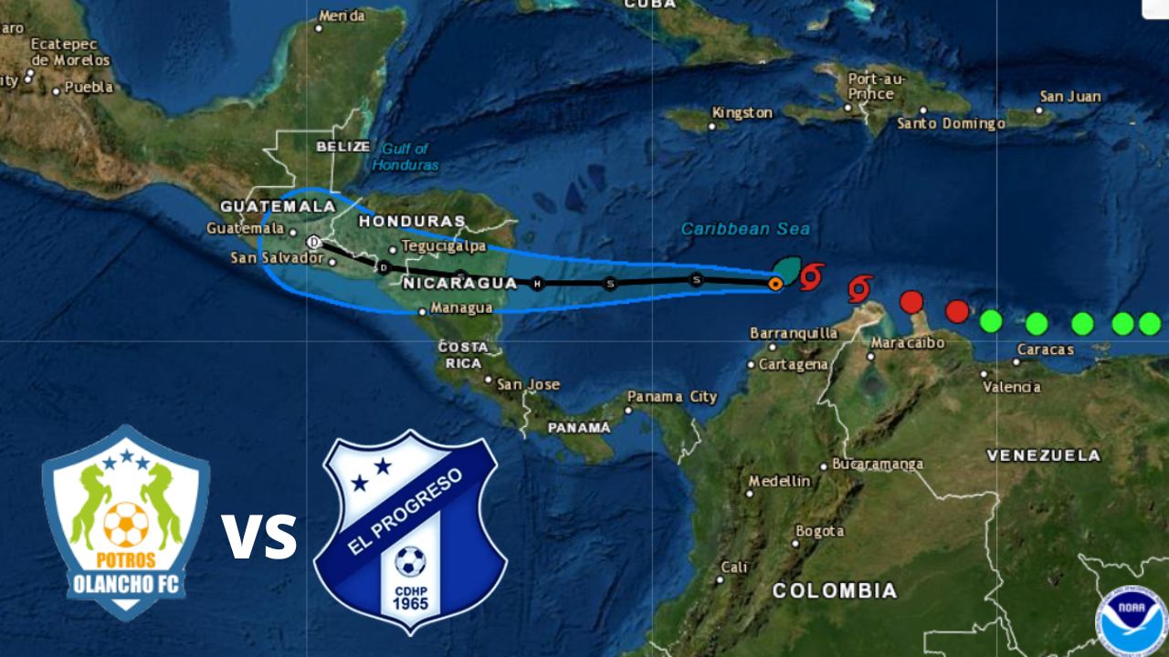 Amenaza de la tormenta tropical Julia, adelanta partido entre Olancho FC y Honduras Progreso