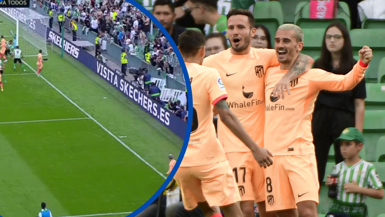 Antoine Griezmann anota golazo olímpico con el Atlético de Madrid en triunfo contra Real Betis
