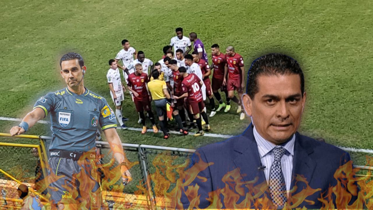 Árbitro mexicano estalla contra su compatriota por papel en el Real España vs Alajuelense