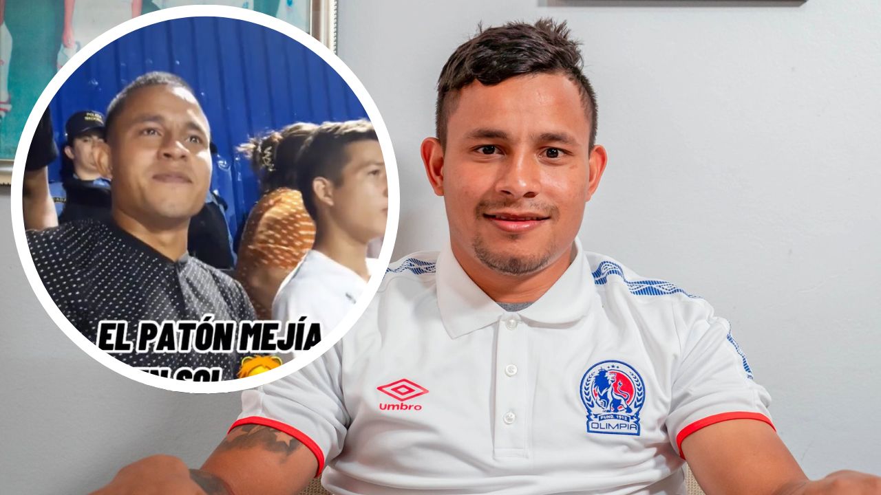 Así alentó el Patón Mejía a Olimpia desde el sector de Sol en la final de la Liga Concacaf