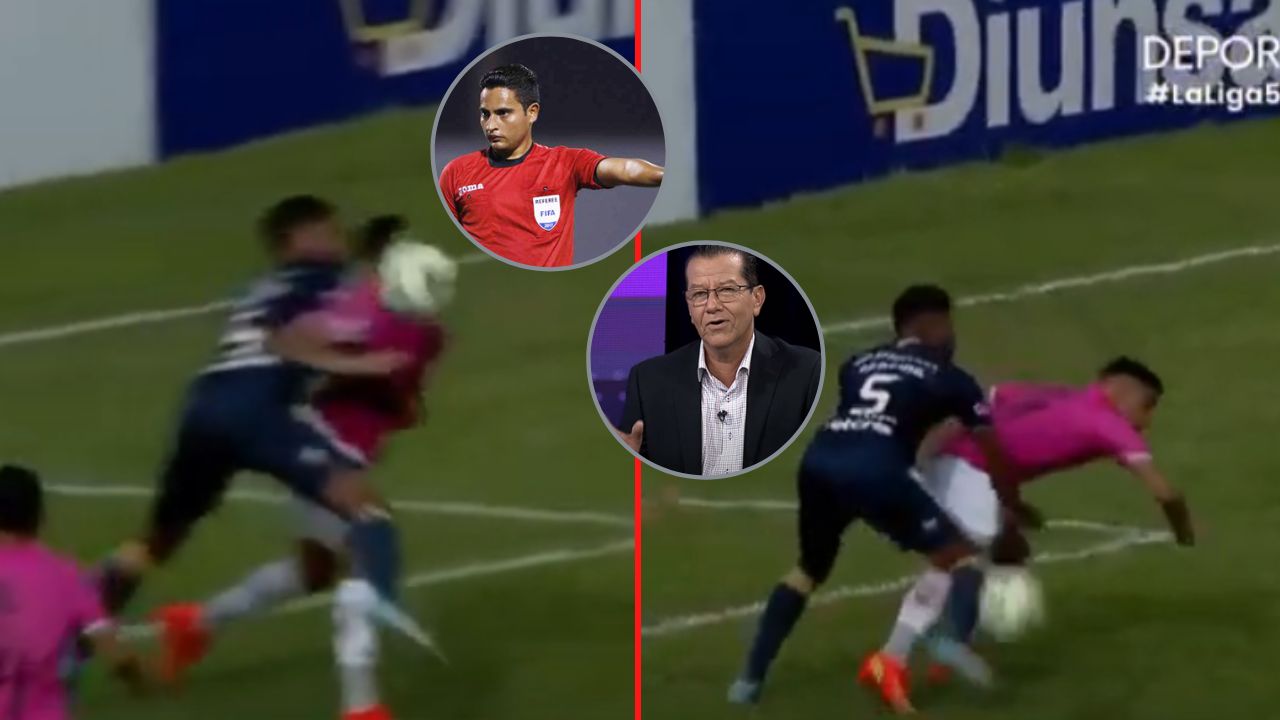 El penal no sancionado para Marathón ante Motagua y que Reynaldo Salinas criticó