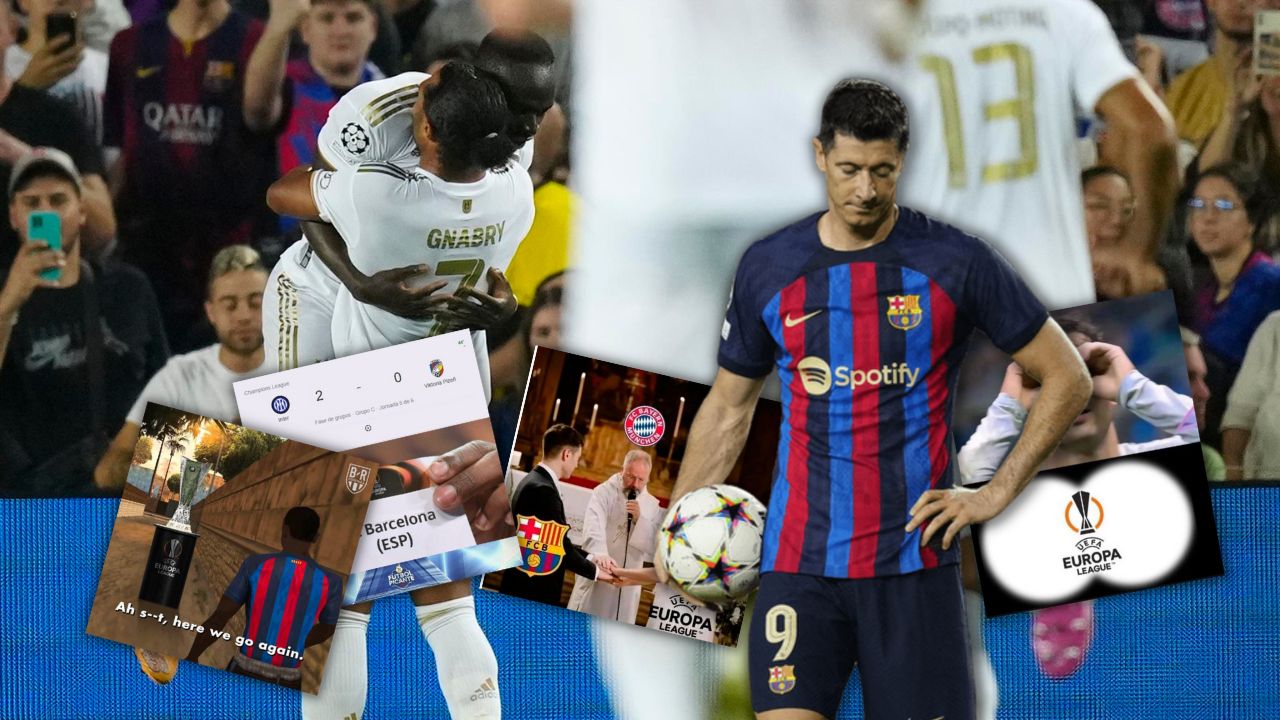 ¡A Europa League! Memes destrozan al Barcelona tras su eliminación de Champions