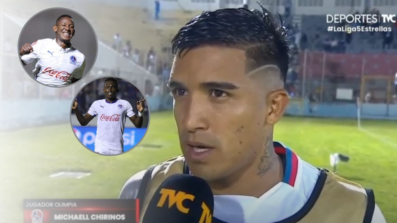 Michaell Chirinos recuerda a Romell Quioto y Alberth Elis tras el triunfo del Olimpia ante Victoria