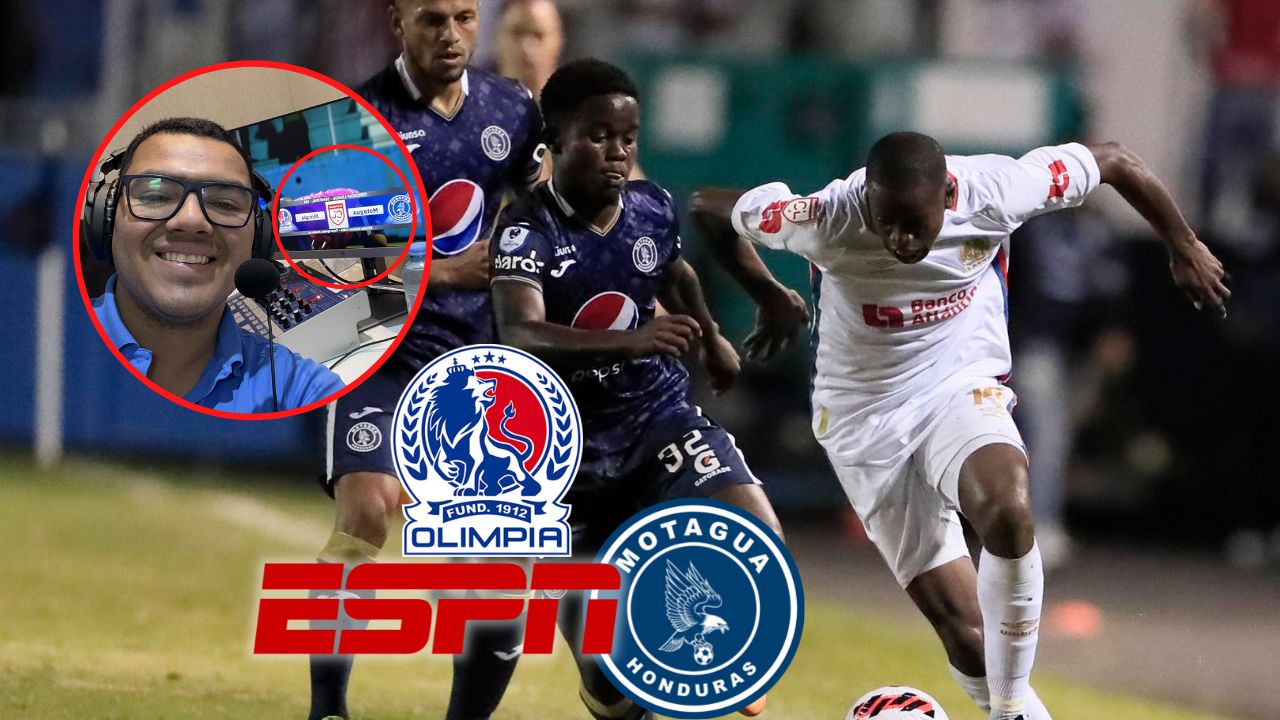 Narrador de ESPN alucina tras el clásico entre Motagua y Olimpia y envía mensaje a Honduras