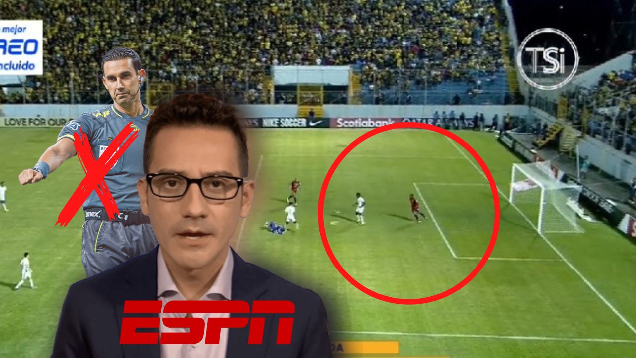 Periodista de ESPN defiende a Real España por error del arbitro a favor de Alajuelense